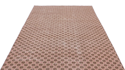 Atina Cream Vintage Wool Handmade Area Rug 5'10" x 9'9"
