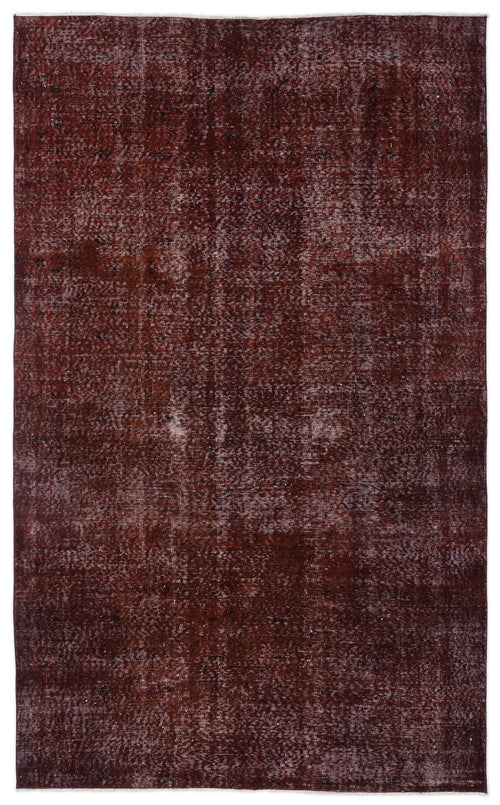 Atina Brown Vintage Wool Handmade Area Rug 5'7" x 9'2"