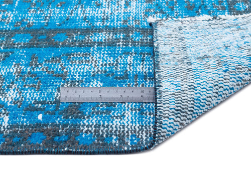 Atina Turquoise Vintage Wool Handmade Area Rug 5'10" x 10'0"