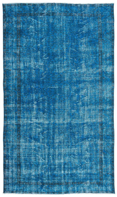 Atina Turquoise Vintage Wool Handmade Area Rug 5'10" x 10'0"