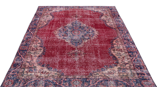 Atina Red Vintage Wool Handmade Area Rug 4'0" x 10'11"
