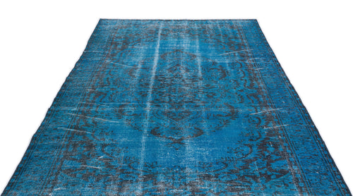 Atina 15892 Turquoise Vintage Wool Handmade Area Rug 5'11" x 9'8"