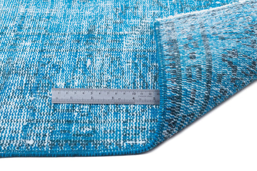 Atina Turquoise Vintage Wool Handmade Area Rug 6'0" x 9'9"