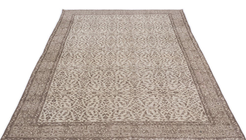 Atina 15906 Beige Vintage Wool Handmade Area Rug 5'4" x 9'2"