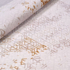 Geometric Area Rug – Machine Made Rug with 10 mm Pile Height, Cream Design