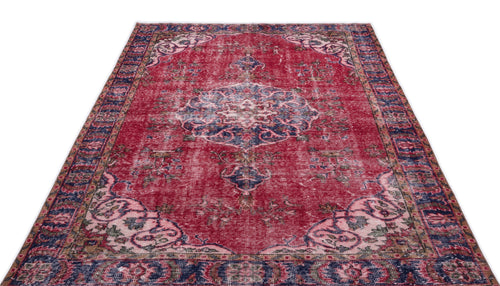 Atina Red Classic Wool Handmade Area Rug 5'5" x 9'2"