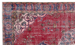 Atina Red Classic Wool Handmade Area Rug 5'5" x 9'2"