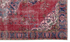 Atina Red Classic Wool Handmade Area Rug 5'5" x 9'2"