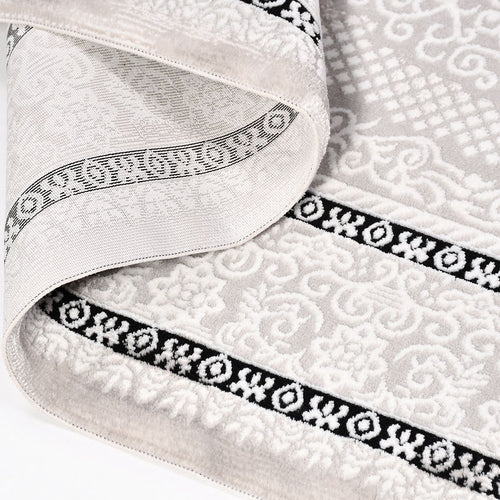 Camryn Grey Classic Machine Made Area Rug