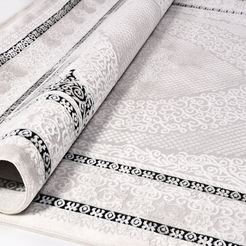 Camryn Grey Classic Machine Made Area Rug