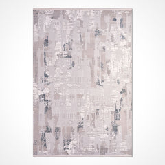 Miranda Beige Modern Machine Made Area Rug