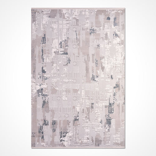 Miranda Beige Modern Machine Made Area Rug