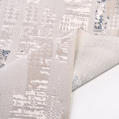 Miranda Beige Modern Machine Made Area Rug