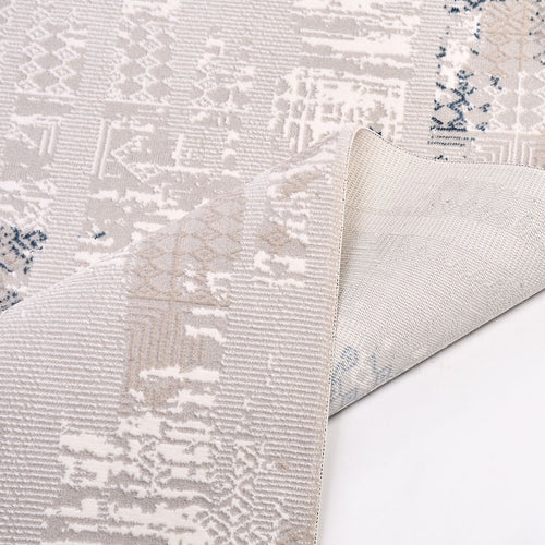 Miranda Beige Modern Machine Made Area Rug