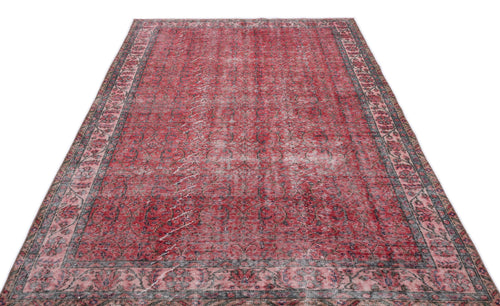 Atina Red Vintage Wool Handmade Area Rug 6'2" x 9'0"