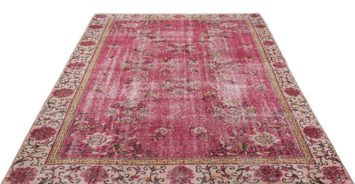 Atina Red Vintage Wool Handmade Area Rug 4'4" x 11'2"