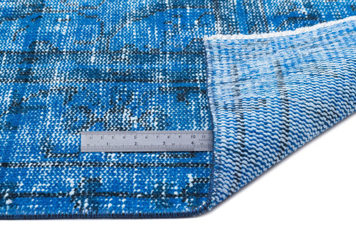 Atina Turquoise Vintage Wool Handmade Area Rug 6'0" x 9'8"