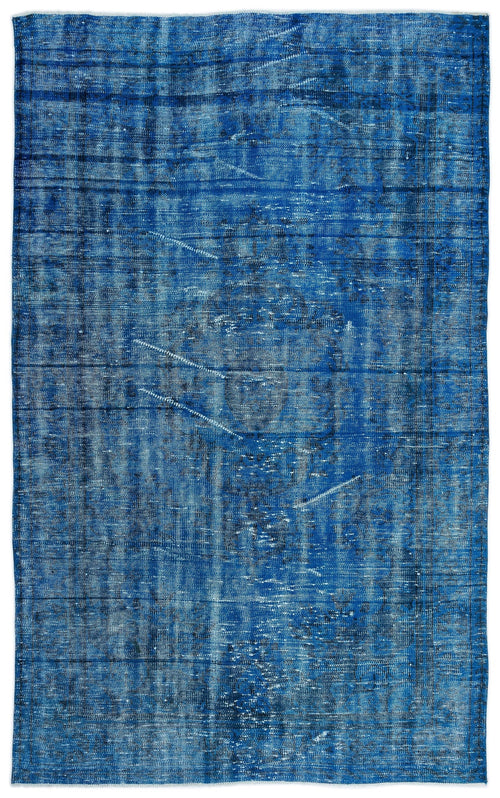 Atina Turquoise Vintage Wool Handmade Area Rug 6'0" x 9'8"