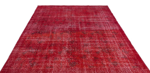 Atina Red Vintage Wool Handmade Area Rug 6'5" x 9'10"
