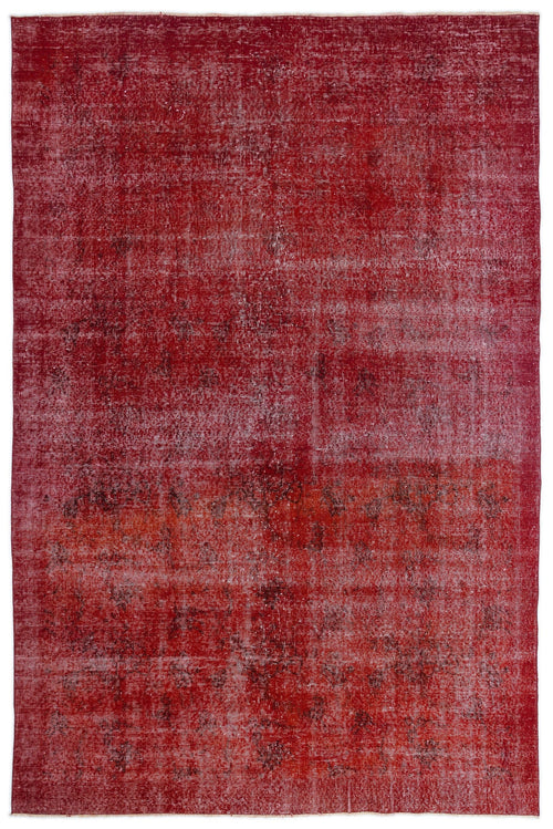 Atina Red Vintage Wool Handmade Area Rug 6'5" x 9'10"