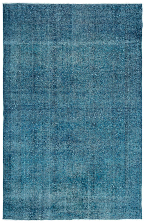 Atina Turquoise Vintage Wool Handmade Area Rug 6'11" x 10'6"