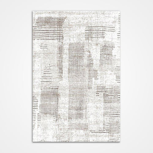 Marilyn Cream Modern Machine Made Area Rug