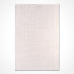 White Striped Area Rug - Machine Made Rug | Durable Polyester Carpet by Crea