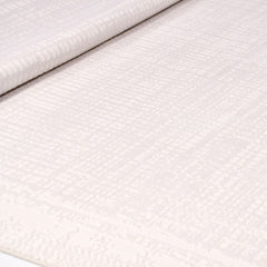 White Striped Area Rug - Machine Made Rug | Durable Polyester Carpet by Crea