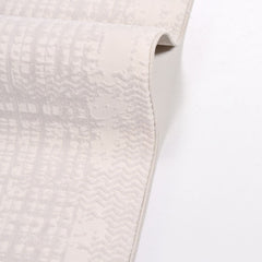 White Striped Area Rug - Machine Made Rug | Durable Polyester Carpet by Crea