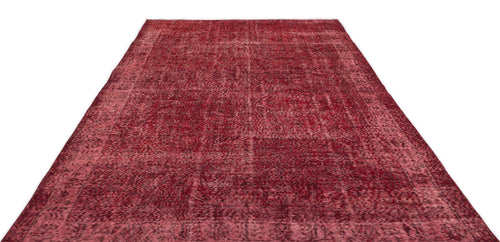 Atina Red Vintage Wool Handmade Area Rug 6'8" x 10'6"