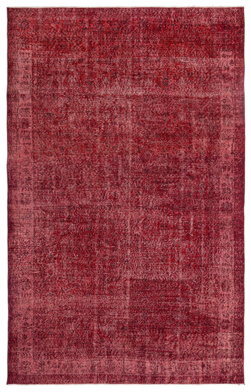 Atina Red Vintage Wool Handmade Area Rug 6'8" x 10'6"