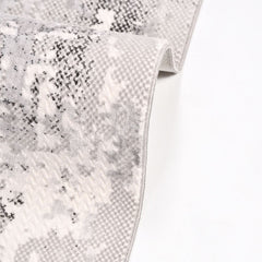 Modern Area Rug – Machine Made Grey Polyester Rug with 6mm Pile Height