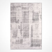Modern Area Rug - Grey Machine Made Rug with Soft Pile Polyester Carpet