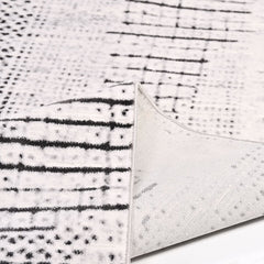 Modern Area Rug - Grey Machine Made Rug with Soft Pile Polyester Carpet