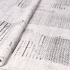 Modern Area Rug - Grey Machine Made Rug with Soft Pile Polyester Carpet