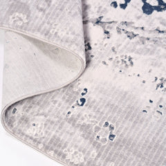 Modern Grey Area Rug - Machine Made Rug with 6mm Pile Height | Durable Polyester Carpet