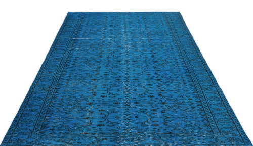 Atina Turquoise Vintage Wool Handmade Area Rug 5'3" x 9'0"