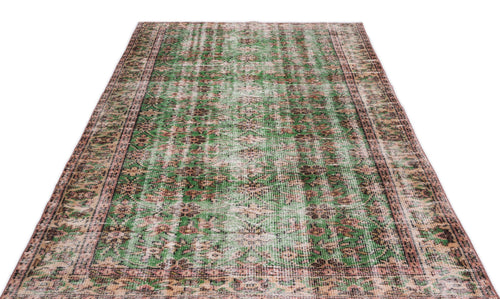 Atina Cream Vintage Wool Handmade Area Rug 5'1" x 8'7"