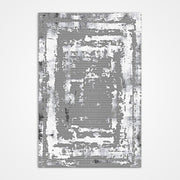 Modern Area Rug – Machine Made Grey Polyester 6mm Pile Washable Carpet