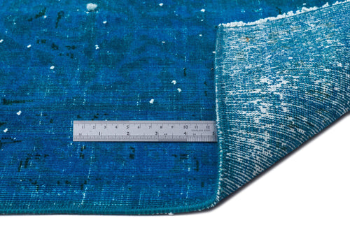 Epir Turquoise Vintage Wool Handmade Area Rug 9'7" x 13'0"