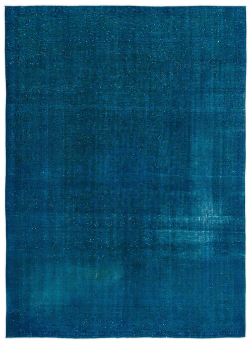 Epir Turquoise Vintage Wool Handmade Area Rug 9'7" x 13'0"