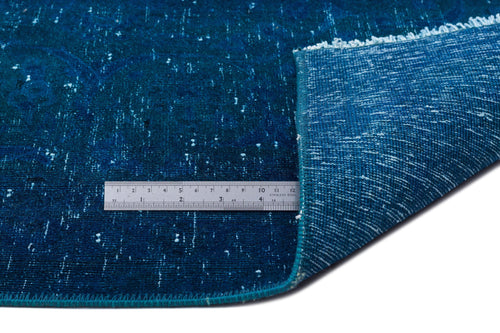 Epir Turquoise Vintage Wool Handmade Area Rug 9'11" x 13'1"