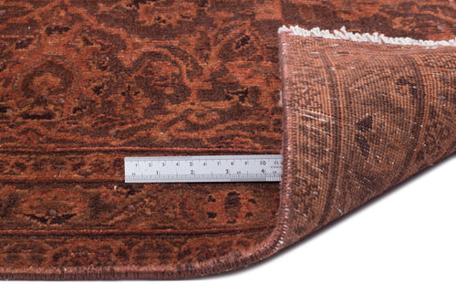 Epir Brown Vintage Wool Handmade Area Rug 9'8" x 11'6"