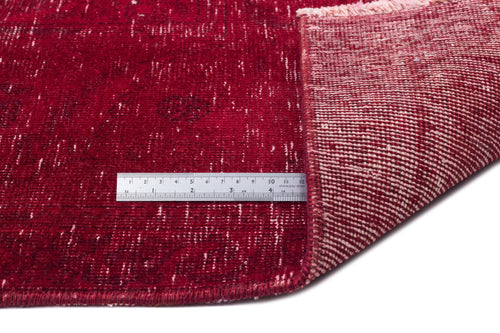 Epir Red Vintage Wool Handmade Area Rug 9'4" x 12'8"