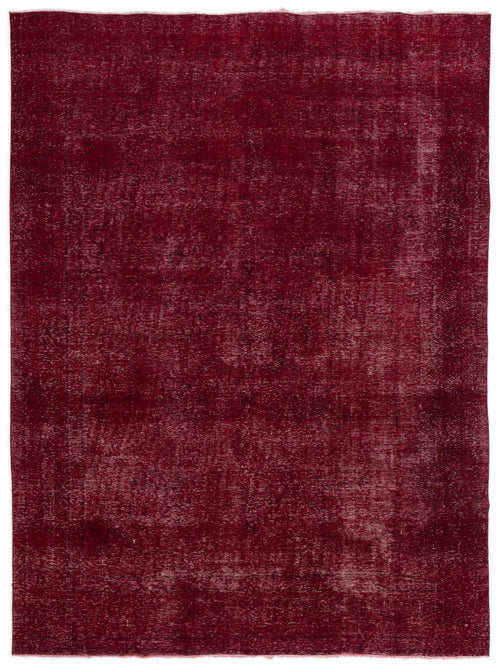Epir Red Vintage Wool Handmade Area Rug 9'4" x 12'8"