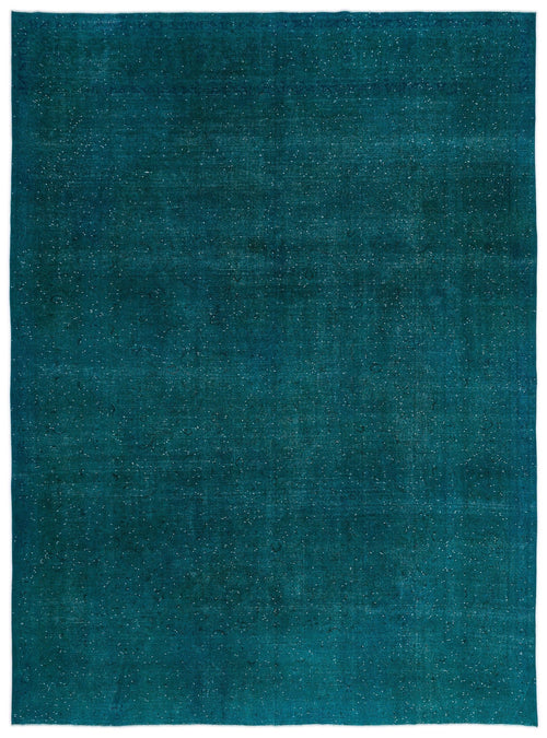 Epir Turquoise Vintage Wool Handmade Area Rug 9'8" x 13'3"