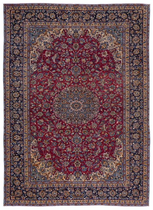 Epir Red Vintage Wool Handmade Area Rug 9'3" x 13'5"