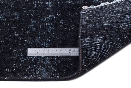 Epir Black Vintage Wool Handmade Area Rug 9'2" x 12'2"