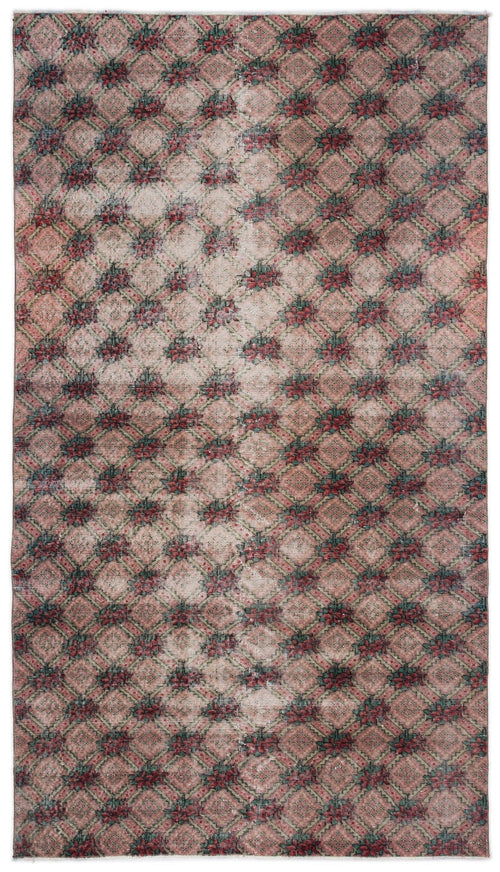 Atina Brown Vintage Wool Handmade Area Rug 5'3" x 8'5"