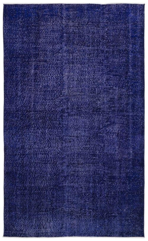 Atina Purple Vintage Wool Handmade Area Rug 5'8" x 9'3"